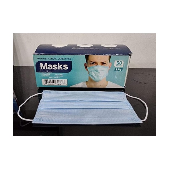 3 Ply Latex Free High Filtration Surgical Face Masks(Pack of 50) from MEDPICK - Image 2