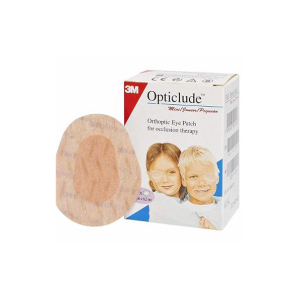 3M JUNIOR Opticlude Orthoptic Adhesive Eye Patch Box Of 20 (1537)-Junior