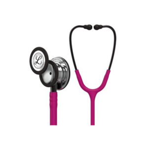 3M Littmann 5862 Classic III Mirror Finish Chest Piece Stethoscope, Raspberry Tube