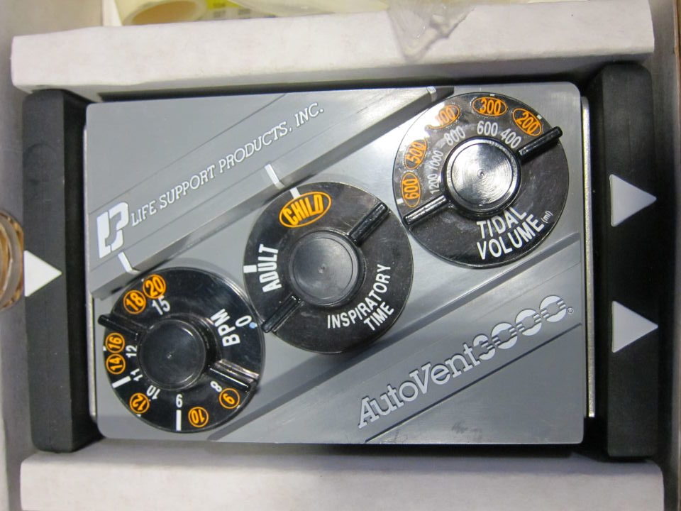 Life Support Products AutoVent 3000 Transport Ventilator