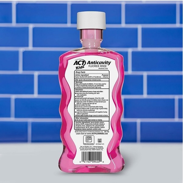 Act Kids Anti-Cavity Fluoride Rinse, Bubblegum Blowout 16.9 Oz - Image 2