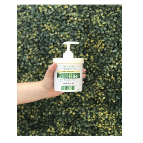 Advanced Clinicals Collagen Skin Rescue Lotion - Hydrate, Moisturize, Lift, Firm. Great for Dry Skin (16oz) - Image 5