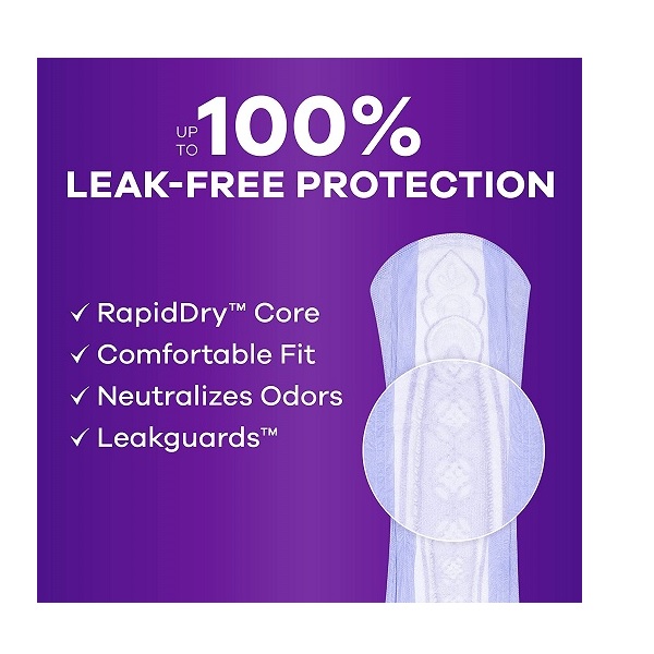 Always Discreet Maximum, Long Length Incontinence Pads - 39 Count - Image 2