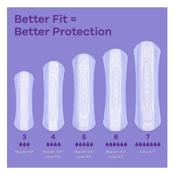 Always Discreet Maximum, Long Length Incontinence Pads - 39 Count - Image 3