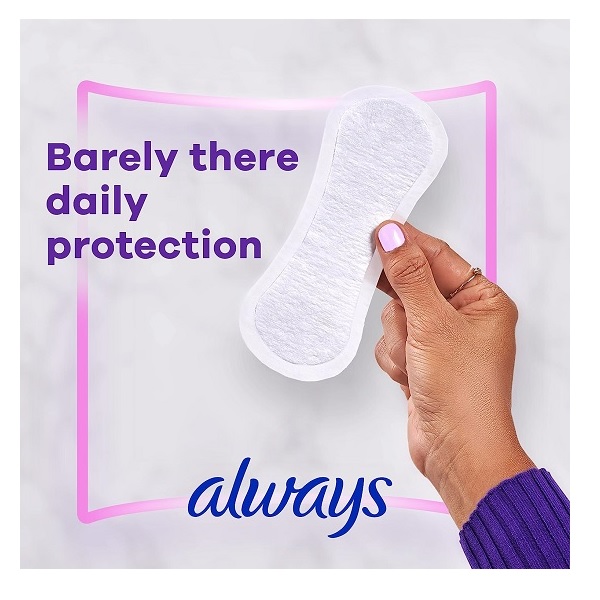 Always Pantiliner Thin Regular Wrapped Unscented 120 (Count pack of 1) - Image 3