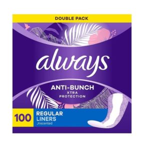 Always Xtra Protection Daily Liners, Regular, 100 Count