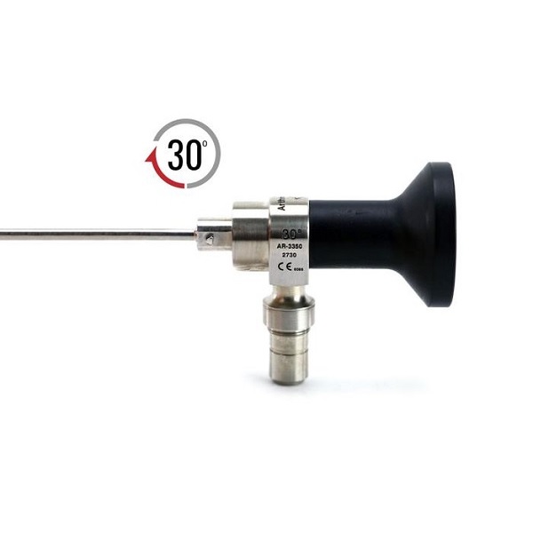 Arthrex 2.4 mm 30º HD SYNERGY Autoclavable Arthroscope, Eyepiece, 72 mm