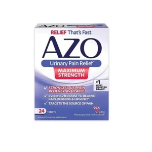 AZO max strength UTI pain relief supplement