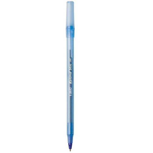 BIC Round Stic Xtra Life Ball Pen - 12 Count, Blue - Image 2