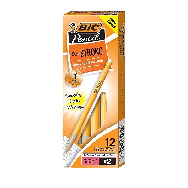 BIC Xtra-Strong Mechanical Pencil, Yellow Barrel, Thick Point (0.9mm), 12-Count - Image 4