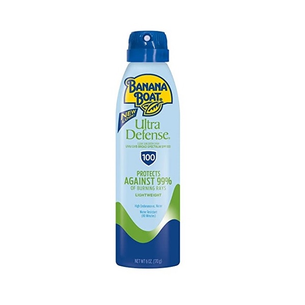 Banana Boat Ultra Defense Sunscreen Spray SPF 100 6 Oz