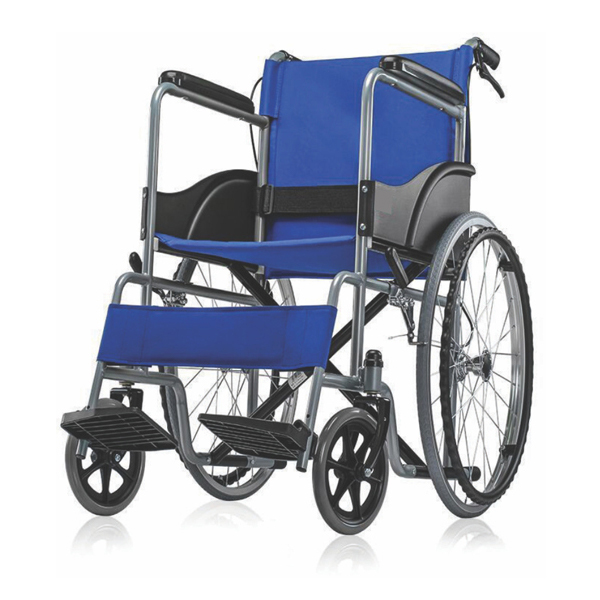 Basic Wheelchair - Chrome - Blue