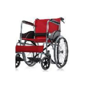 Basic Wheelchair - Chrome - Red