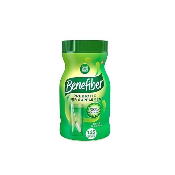 Benefiber Taste-Free, Sugar-Free Fiber Supplement Powder for Digestive Health, 125 servings (17.6 ounces)
