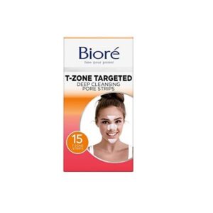 Biore Blackhead eliminating targeted pore strips, t-zone - 5 nose + 5 face + 5 chin