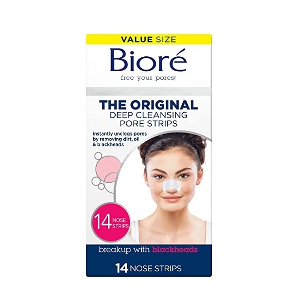 Bioré Original Deep Cleansing Pore Strips 14 count for blackhead removal
