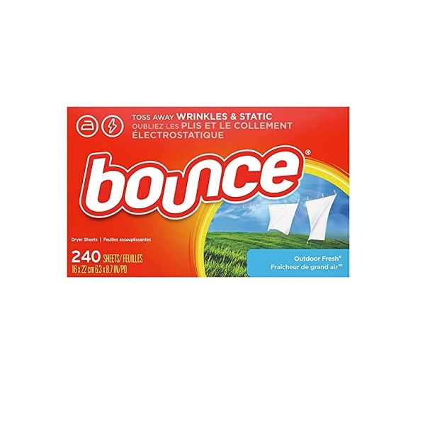 Bounce Outdoor Fresh Dryer Sheets 240 Count Box for Laundry Freshness
