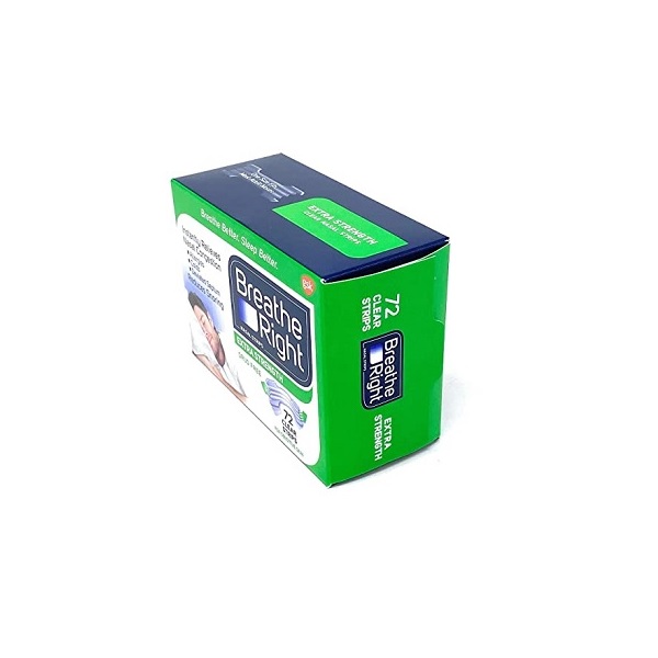 Breathe Right Nasal Strips, Extra Clear For Sensitive Skin, 72 Clear Strips - Image 3