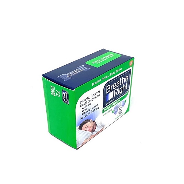 Breathe Right Nasal Strips, Extra Clear For Sensitive Skin, 72 Clear Strips - Image 5