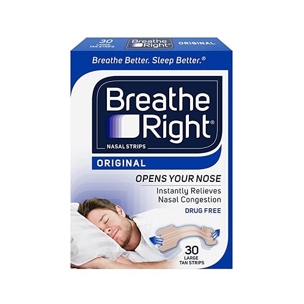 Breathe Right Large Nasal Strips for snoring and nasal congestion relief