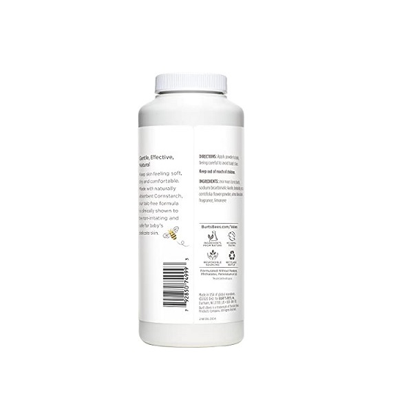 Burt'S Bees Baby Bee Dusting Powder Bottle, 7.5 Oz - Image 2