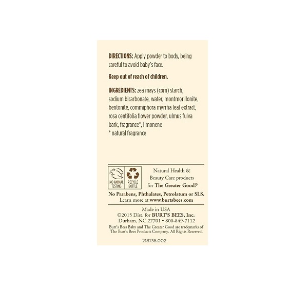 Burt'S Bees Baby Bee Dusting Powder Bottle, 7.5 Oz - Image 5