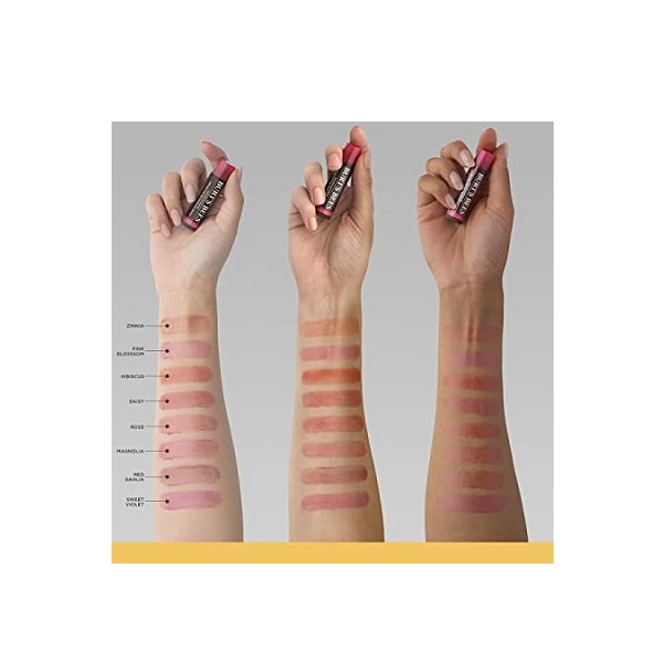 Burt's Bees 100% Natural Moisturizing Tinted Lip Balm, Hibiscus, 1 Tube, Pack of 2 - Image 3