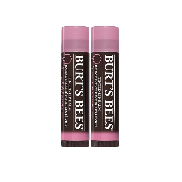 Burt’s Bees Pink Blossom Tinted Lip Balm Pack of 2.