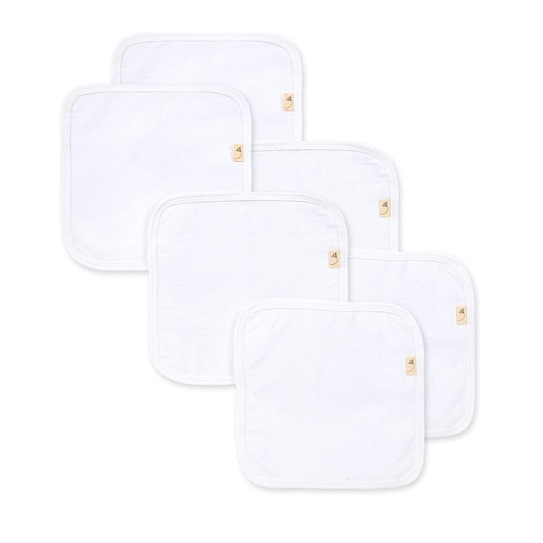 Burt’s Bees Baby 100% Organic Cotton Washcloths Set of 6, Cloud