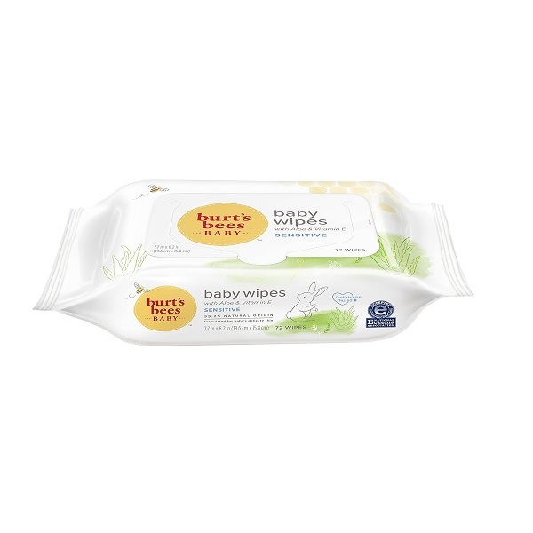 Burts Bees Baby Chlorine-Free Wipes, 72 Count (Pack of 1) - Packaging May Vary - Image 2