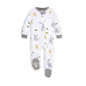 Burt’s Bees Baby Unisex Organic Sleep & Play Footed Pajama with Zip Front