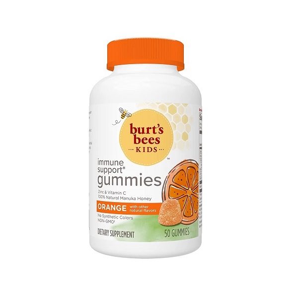 Burt's Bees Kids Gummy Orange Flavor, 50 Count