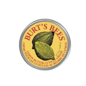 Burt’s Bees Lemon Butter Cuticle Cream tin for dry cuticles and nail care