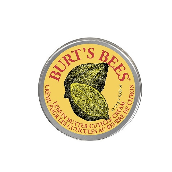 Burt’s Bees Lemon Butter Cuticle Cream tin for dry cuticles and nail care