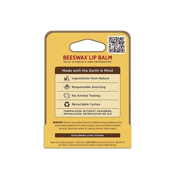 Burt's Bees Lip Balm, Beeswax, 0.15 oz - Image 6