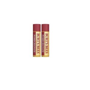 Burt's Bees Pomegranate Lip Balm 100% Natural 2 Tubes 0.15 oz