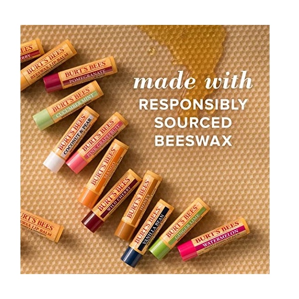 Burt's Bees Replenishing Lip Balm with Pomegranate Oil - Image 5