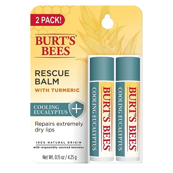 Burt’s Bees Rescue Lip Balm Soothing Eucalyptus 4.25g Tube