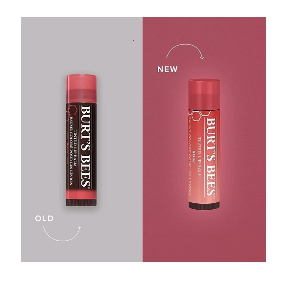 Burt's Bees Tinted Lip Balm - Rose 0.15 Ounce 2 Pcs - Image 2