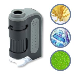 Carson MicroBrite Plus handheld microscope with LED light