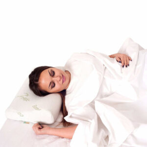 Cervical Pillow With Organic Bamboo Fabric Cover Orthopedic Pillow For Neck Pain Relief