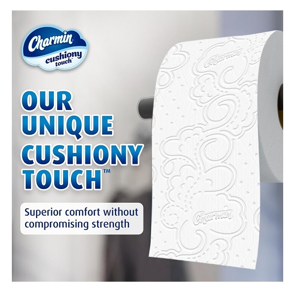 Charmin Ultra Soft Cushiony Touch Toilet Paper, 24 Family Mega Rolls (Equal to 123 Regular Rolls) - Image 3