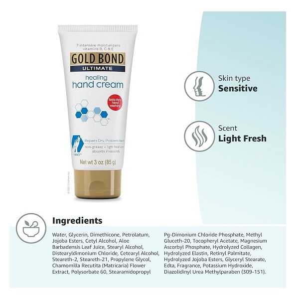Chattem, Inc 05510 Intensive Healing Hand Cream, 3 Oz Tube - Gold Bond - Image 7