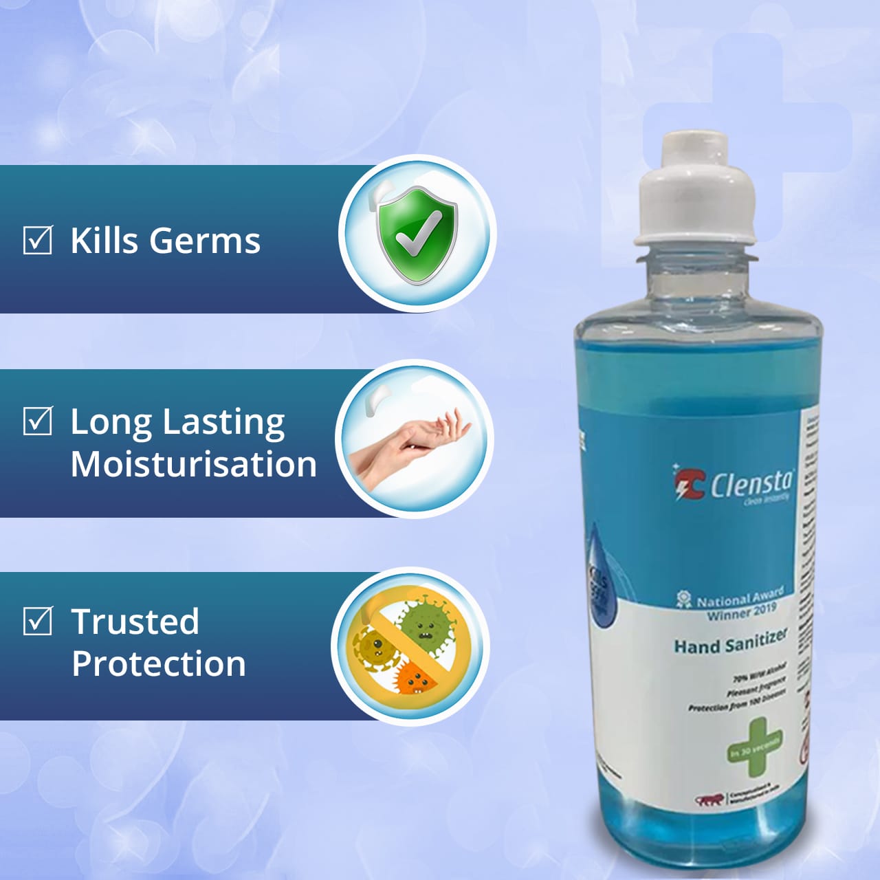 Clensta Instant Hand Sanitizer (500 ML)