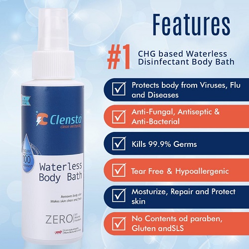 Clensta Waterless Body Bath (100ML) - Image 2