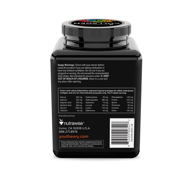 Collagen - Mens - Advanced - 290 Tablets by Youtheory - Image 3