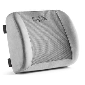ComfiLife Lumbar Support Back Pillow Office Chair and Car Seat Cushion - Memory Foam with Adjustable Strap and Breathable 3D Mesh