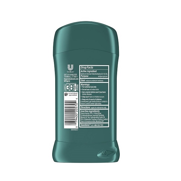 Degree Men Antiperspirant And Deodorant, Cool Comfort 2.7 Oz ( Pack Of 6 ) - Image 2