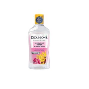 Dickinson's Enhanced Witch Hazel Hydrating Toner with Rosewater, Alcohol Free, 98% Natural Formula, 16 Fl. Oz.