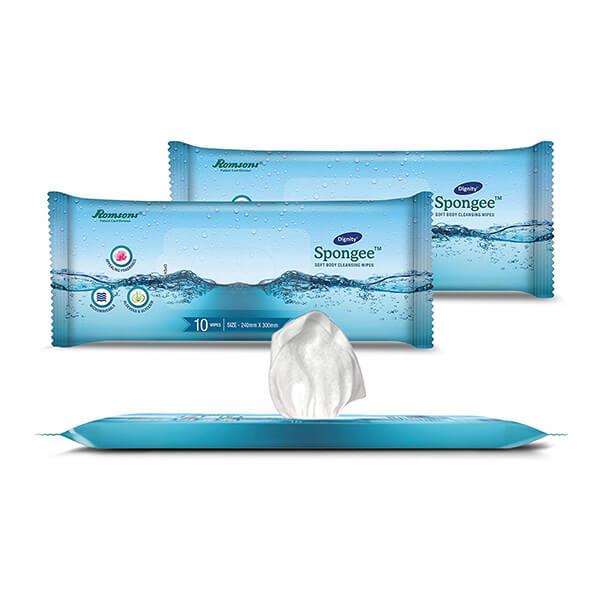 Dignity Spongee Body Wipes (240x300) Pack Of 10